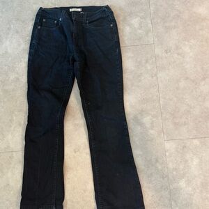 Levi's Women's Boot Leg Jeans in Dark Blue